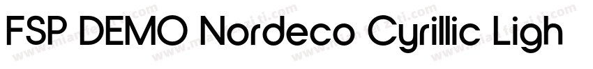 FSP DEMO Nordeco Cyrillic Light Bol字体转换